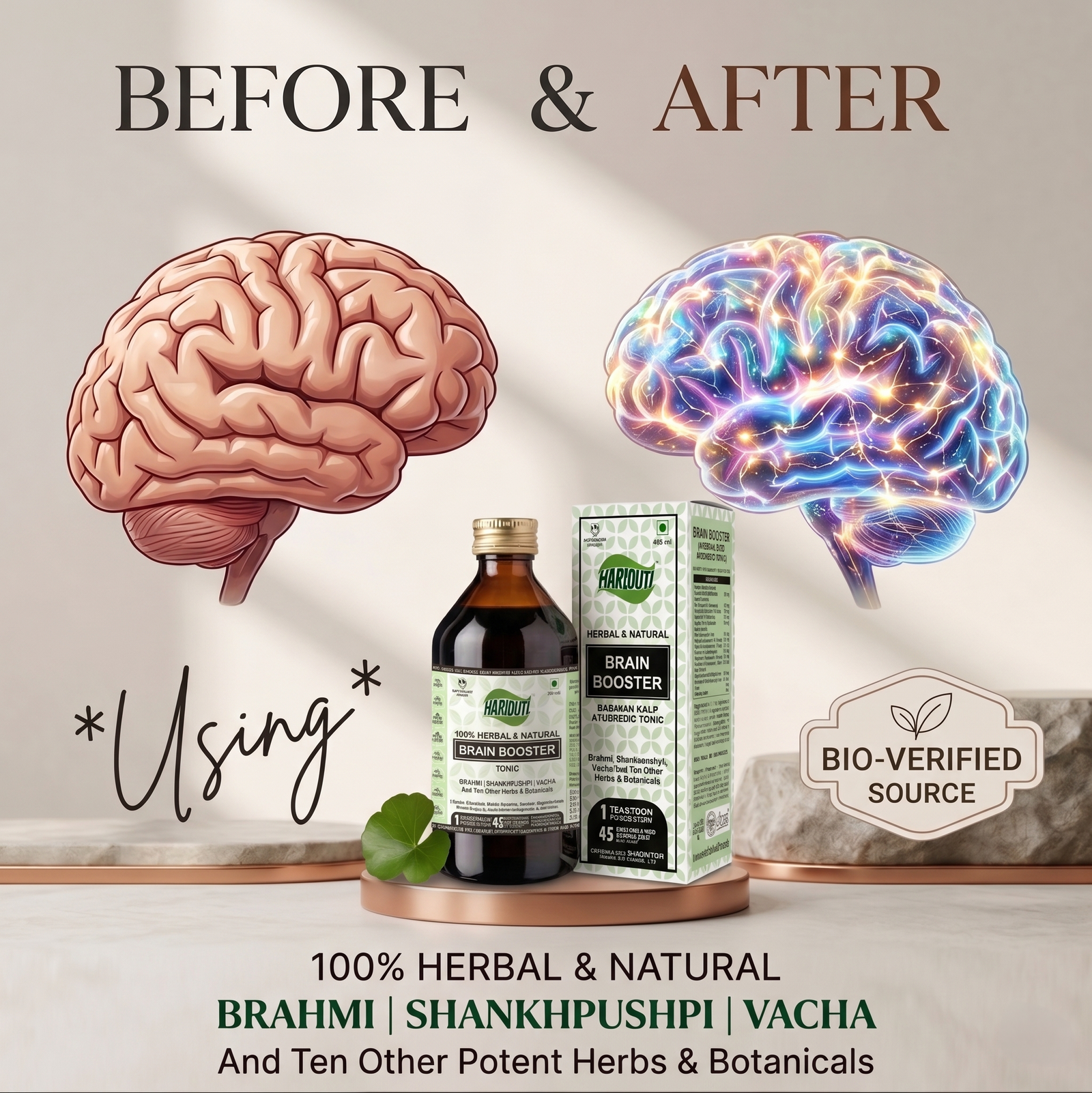 brain booster tonic for brain & memory wellness with brahmi, shankhpushpi, vacha and 10 other herbs & botanicals, 225ml, for kids brain booster tonic for brain & memory wellness with brahmi, shankhpushpi, vacha and 10 other herbs & botanicals, 225ml, for kids